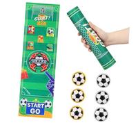 HEMOTON Portable Finger Soccer Tabletop Game for Interactive Foosball and Bowling Hybrid Enhances Hand Eye Coordination and Motor Skills for Indoor Family Fun and Educational Play
