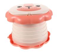 HEMOTON Portable Foldable Potty Chair for Toddlers with Cute Cartoon Lion Design Lightweight Plastic Travel Training Toilet for Girls and Boys the Go and Car Use