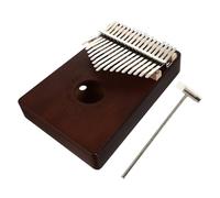 HEMOTON Portable Kalimba Thumb Piano Simple Musical Instrument for Beginners Made of Solid for Home and Travel Keys Coffee