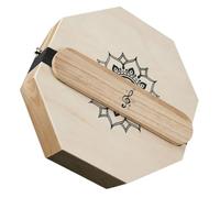 HEMOTON Portable Octagonal Cajon Drum with Strap Professional Wooden Hand Percussion Instrument for Flamenco and Acoustic Music Travel-friendly Compact Design for Practice and Small