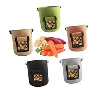 HEMOTON Potato Planting Bag Breathable Plant Growing Pouch with Durable Stitching for Vegetables and Root Crops Gardening Use