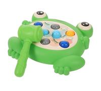 HEMOTON Pounding Frog Game Educational Whack Hammer for Early Learning and Brain Development Interactive Family Fun Tabletop Play for Childrens Mental Stimulation and Attention Improvement