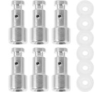 HEMOTON Pressure Cooker for Cooking and Kitchen Use 6 Sets Float Valve Gasket Replacement Parts Made of Stainless Steel and Silicone with Safe and Good Sealing Effect