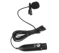 HEMOTON Professional Lavalier Microphone Reliable Clip-on Lapel Mic for Recording with 48v Xlr Three-pin Interface, Metal Build and Sponge Windshield for Live Broadcasts and Speeches