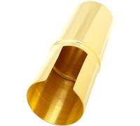 HEMOTON Professional Saxophone Hat Saxophone Protector Sax Metal Clamp Saxophone Cap Covers Yellow Brass 1pc