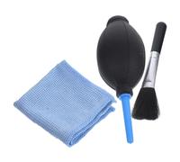 HEMOTON Professional Silicone Air Blower Dust Cleaner Long Flexible Nozzle for Cameras and Lenses, Includes Nylon Brush and Microfiber Cleaning Cloth, for Sensor and Lcd Style