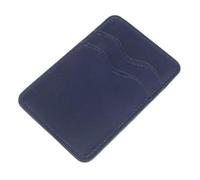HEMOTON PU Leather Double Slot Phone Card Holder Adhesive Wallet for Back of Phone Case Credit Card Pocket Compatible with Multiple Smartphone Models Easy to Install Sticker Sleeve