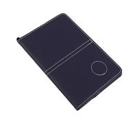 HEMOTON PU Leather Golf Scorecard Holder Blue Portable Golf Notebook Journal with Secure Band Yardage Tracker and Scorecard Organizer and Pockets for Outdoor Use