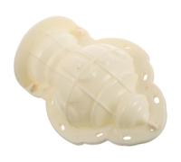 HEMOTON Pumpkin Shaped Concrete Mold for Garden Fence Post Cap, Round Mold with Hole Made of Plastic, Quick Shaping and Easy Installation for Fence Ornament Crafting and Outdoor Décor