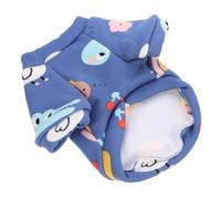 HEMOTON Puppy Costume Winter Pet Garment Warm Dog Clothes with Cartoon Print for Outdoor Use Stylish Comfortable Apparel for Autumn Winter Seasons