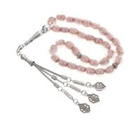 HEMOTON Purple Glass Muslim Prayer Beads String Delicate Islamic Rosary for Worship and Meditation Fine Workmanship Muslim Supplies Gift for Ramadan Hajj and Daily Prayers