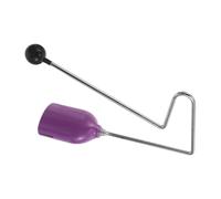 HEMOTON Purple Vibraslap Percussion Instrument Handheld Rattling Bell with Layered Effect, Metal and Plastic Construction, Easy Carrying for Indoor Stages and Music Education