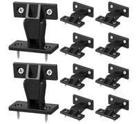 HEMOTON Push-On Quick Fitting Cabinet Panel Clamps 10Pcs Adjustable One-Way Furniture Connectors for Wardrobe and Decorative Panels Installation