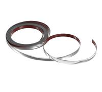HEMOTON PVC Caulk Tape, Self Adhesive Caulk Strip, Waterproof, Flexible Design, Silver, for Wall Seam and Stove Gap Sealing