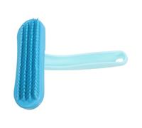 HEMOTON Rabbit Grooming Brush Silicone Grooming Comb for Bunny Removes Loose Easy Cleaning 5.2x4.6x0.8 Inch Blue for Chinchillas Small Pets