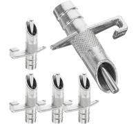 HEMOTON Rabbit Water Fountain Automatic Drinking Nozzle Nipple-Type Stainless Steel Fountain Head 5pcs for Rabbit Farming
