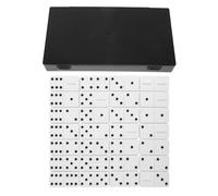 HEMOTON Raised Dots Dominoes Set for Visually Impaired and Blind Users, Lightweight Resin Dual Six Game for Teaching and Therapy, Sensory Tactile Dominoes for Vision Disorder Adults