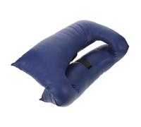 HEMOTON Raised Toilet Seat Cushion for Elderly, Thick Padded Commode Seat with Waterproof Leather Cover in Royal Blue, Standard Size Comfort Toilet Riser for Home and Travel