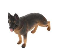 HEMOTON Realistic German Shepherd Figurine Dog for Lifelike Animal Model for Home Decor Outdoor Statue and Fairy Garden Collectible Puppy