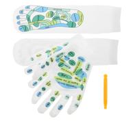 HEMOTON Reflexology Foot Socks Acupressure Socks Cotton Material with Massage Tools for Men and Women Suitable for Swollen Feet and Fatigue Relief