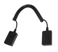HEMOTON Retractable Anti-lost Remote with Control Hook Tether Adhesive, Black Plastic Cable Leash for Controls and Display Devices Suitable Home or Office Use