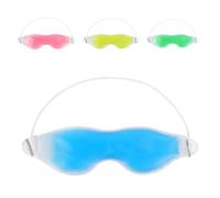 HEMOTON Reusable Cooling Gel Eye Masks for Hot and Cold Therapy 4pcs with Elastic Band Soft Pvc Material to Eye Strain and Puffiness for Home and Travel Use