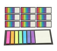 HEMOTON Reusable Paper Tabs for Books and Notebooks with Long-Lasting Stickiness Pet Divider Tabs for Reading and University Essentials Stationery in Study or Office Use