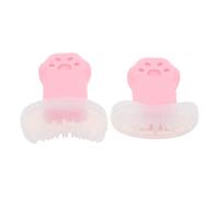HEMOTON Reusable Silicone Lower Eyelash Stamp Applicator Kit for Beginners with Soft and Comfortable Cat Paw Shaped Design, for Makeup Routine and Cosplay