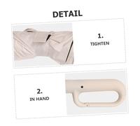 HEMOTON Rib Folding Travel Umbrella for Men Compact Windproof Rain and Sun Protection Sturdy Lightweight Design for Backpack and Outdoor Use Beige Three-fold Automatic Umbrella
