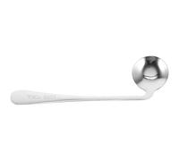 HEMOTON Right-Handed Angled Spoon for Elderly Patients, Curved Feeding Utensil for Self-Feeding, Metal Angled Spoon Tableware for Bedridden Care
