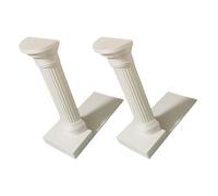 HEMOTON Roman Pillar Bookends 2pcs Decorative Book Stoppers with Sturdy Support for Heavy Books Non Slip PLA for Office Shelves and Library