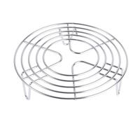 HEMOTON Round Cooking Cooling Racks Stainless Steel Round Rack for Steaming Eggs, Kitchen Cooking, Air Fryer Accessories, Trivet Stand, 6.1 X 1.77 Inches (Silver)