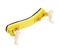 HEMOTON Rubber Violin Shoulder Rest for Violin with Yellow Colour Portable Design to Reduce Back Pressure and Provide Comfortable Support Random Color