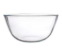 HEMOTON Salad Bowl Elegant Dessert Bowl Glass with Smooth Large 2700ml Round Shape for Microwave and Household Use
