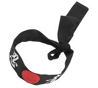 HEMOTON Samurai Karate Headband Black Wide Japanese Hachimaki Tie for Sushi Chefs Martial Arts Parties and Workout Accessories