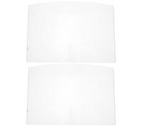 HEMOTON Sandblasting Helmet Shield Lens Replacement 2Pcs 8.66X5.71In Protective Outer Lens with Antifog for Welding and Painting Face Protection
