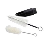 HEMOTON Saxophone Soprano Brush Set 2pcs Cleaning Brush for Saxophone Mouthpiece