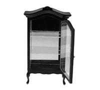 HEMOTON Scale Dollhouse Furniture with Curved Top Scratch Resistant Glossy Finish Adaptable for Traditional and Modern Decor Elegant Display Shelf for Collectibles