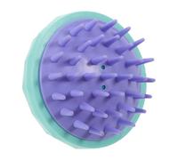 HEMOTON Scalp Cleansing Massage Shampoo Massager Scrub Brush Silicone Exfoliating Gentle Deep Green for Hair for Shower and Adults