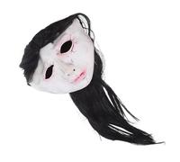 HEMOTON Scary Halloween Mask for Adults Realistic Latex Ghost Headwear for Women for Cosplay Haunted House Decor and Masquerade Party Accessories