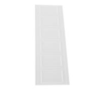 HEMOTON Self-adhesive Dollhouse Skirting Board Trim Resin Miniature Wainscot Panel Moulding for Dollhouse Bathroom Wall Decoration Easy Peel Stick Installation Seam Concealment White