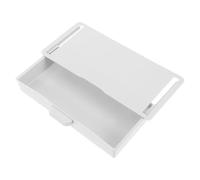 HEMOTON Self Adhesive under Desk Drawer Organiser Plastic Storage Box with Versatile Storage Function for School Hidden Sliding Desk