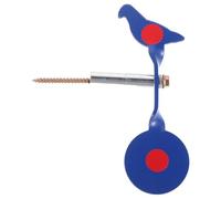 HEMOTON Self-resetting Blue Metal Bird Shooting Target Alloy Stake Mount, Weatherproof Outdoor Pellet Target for Backyard Range Practice