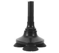 HEMOTON Self Standing 3 Prong Rubber Cane Tip for Walking Cane and Trekking Poles, Anti Slip Rubber Base with Embedded Grip Design and Thickened Pad, Suitable for Terrains and Hikes,
