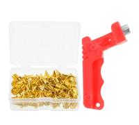 HEMOTON Short Running Shoe Spikes Replacement Cleats with Wrench, Steel and Plastic Pyramid Needle Shape for Firm Grip and Quick Installation, for Cross Country and Sprint Sports