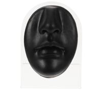 HEMOTON Silicone Fake Face Model with Nose Piercings for Piercing Practice, Flexible Simulation Body Part with Stand, Teaching Tool for Beauty Salons and Schools