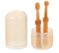 HEMOTON Silicone Pet Toothbrush Set for Small Dogs and Cats, 360° Double-Ended Brush Preventing Oral Disease and Injuries, Portable Dental Care Tool for Daily Dog Tooth Brushing