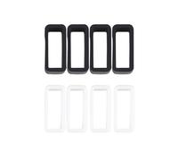 HEMOTON Silicone Watch Strap Buckle Rings 8pcs Simple Classic Style Lightweight Fit Most Watch Straps