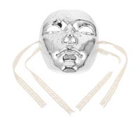 HEMOTON Silver Steampunk for Men, Intricate Abs Mechanical Full Face Mask Sturdy Design, for Themed Events and Cosplay Parties