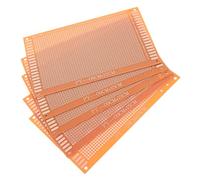 HEMOTON Single Sided Pcb Board with Brass Material 5pcs Perfboard Circuit Board and Universal Hole Spacing Experiment and Soldering Practice in Electronics Coursework